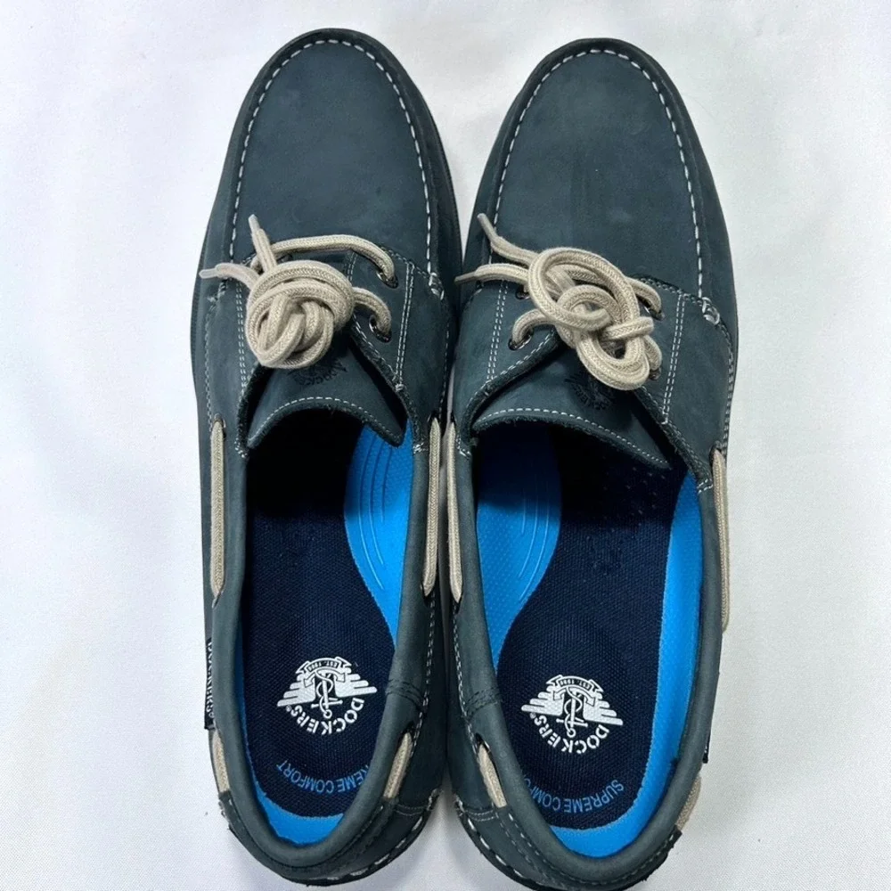 Dockers Darnell Genuine Leather Dress‎ Casual Men's  Boat Shoe Navy US 13M